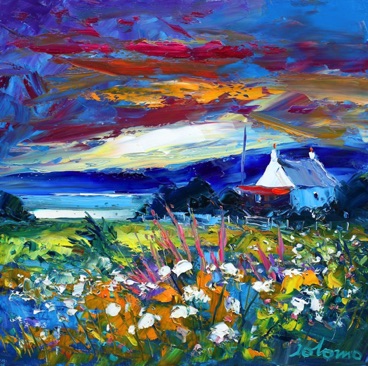 Autumn storm passing Isle of Gigha 16x16 Autumn storm passing Isle of Gigha 16x16